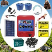 Pars Elektrikli Çit Ayı-Domuz Kovucu Jumbo Set 1000 Sensörlü - 1
