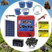 Pars Elektrikli Çit Ayı-Domuz Kovucu Eco Set 2000 (Ahşap Direk İzolatörlü) - 1
