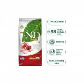 N&D Tahılsız Tavuk Ve Narlı Kısırlaştırılmış Yetişkin Kedi Maması 5 Kg - 1