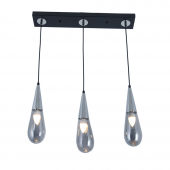 TT Aydınlatma TT023-3S-SY-KR  Krom 3 lü Damla Modeli Sıralı Avize - 1
