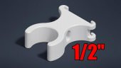 Zip Kravat Kanalı İle 1 / 2In Pvc Boru Piksel Şeridi Plastik Aparat - 1