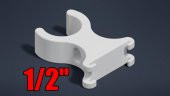 Zip Kravat Kanalı İle 1 / 2In Pvc Boru Piksel Şeridi Plastik Aparat - 2