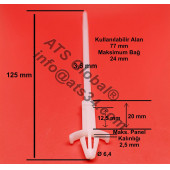Dübelli Uzun Dübel Kablo Bağı 3.6X125 DKBU_320 200 Adet - 3