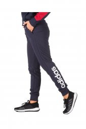 Adidas Essentials Linear Kadın Lacivert Eşofman Altı - 2