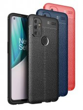 Oneplus Nord N100 Kılıf Silikon Niss Deri Görünümlü Kamera Korumalı - 1
