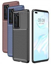 Huawei P40 Pro Kılıf Silikon Negro Karbon Darbe Koruma - 1