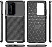 Huawei P40 Pro Kılıf Silikon Negro Karbon Darbe Koruma - 2