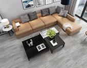 Renkli Duvarlar Yapışkanlı Gri Ahşap Esnek Zemin Yer Duvar Döşeme Parke NWYP09 thumbnail 1