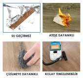 Renkli Duvarlar Yapışkanlı Gri Ahşap Esnek Zemin Yer Duvar Döşeme Parke NWYP09 thumbnail 5