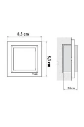 Schneider Asfora Antrasit 600VA RL Tip Vavien Dimmer Anahtar - Çerçeveli - 4