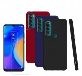 TCL 20 SE Kılıf Silikon Bye + Nano Cam - 1