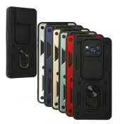 Xiaomi Poco X3 Pro Kılıf Silikon Yüzüklü Standlı Kamera Korumalı - 1