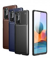 Xiaomi Redmi Note 10 5G Kılıf Silikon Negro Karbon Desen - 1