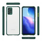 Samsung Galaxy A52 Kılıf Silikon Kaff Kamera Korumalı+ 5D Nano Seramik Ekran - 6