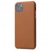iPhone 11 Pro Max Kılıf Deri Dokulu Eyzi + Kırılmayan Nano Cam - 5