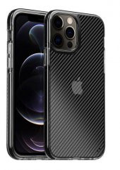iPhone 12 Pro Max Kılıf Karbon Fiber Mat Dizayn+Nano Cam thumbnail 4