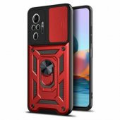 Xiaomi Redmi Note 10 Pro Kılıf Silikon Yüzüklü Standlı Kamera Korumalı - 2