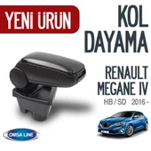 RENAULT MEGANE 4 2016 SONRASI OMSA SİYAH KOL DAYAMA - 3
