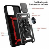 İphone 13 Pro Max Kılıf Yüzüklü Standlı Kamera Korumalı - 4