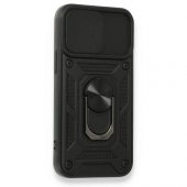 Smody Apple iPhone 11 Kılıf Pars Lens Yüzüklü Mıknatıslı Zırhlı Kapak + Tam Kapatan Kırılmaz Cam - 2