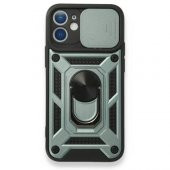 Smody Apple iPhone 11 Kılıf Pars Lens Yüzüklü Mıknatıslı Zırhlı Kapak + Tam Kapatan Kırılmaz Cam - 8