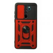 Xiaomi Redmi Note 8 Pro Kılıf Yüzüklü Standlı Kamera Korumalı + Ekran Koruyucu Nano Cam - 6