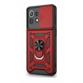 Xiaomi Mi 11 Lite Kılıf Silikon Yüzüklü Standlı Kamera Korumalı + Tam Ekran Koruyucu - 9