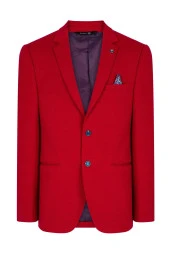 CEKMON Erkek Düğmeli İçi Astarlı Düz Renk Blazer Klasik Ceket - 8