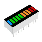 4 Renk Bar Led 10 Segment Akü Batarya Kapasite Doluluk Göstergesi - 1
