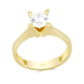 Altın Tektaş Yüzük T058656 - 1