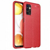 Samsung Galaxy A13 4G Kılıf Silikon Niss Deri Görünümlü + Temperli Kırılmaz Cam - 7