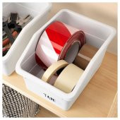 Saklama Düzenleme Kutusu MeridyenDukkan Beyaz Renk 19x26x15 Cm Düzenleyici Kutu thumbnail 2