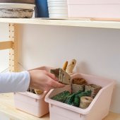 Saklama Düzenleme Kutusu MeridyenDukkan Açık Pembe 19x26x15 Cm Düzenleyici Kutu - 4