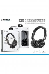 Kablosuz Hafıza Kartlı Bluetooth Kulak Üstü Kulaklık Siyah - 2