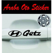 hyundai getz Kapı Kolu ve Jant sticker seti 8 adet - 1