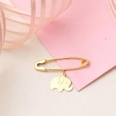 Fil Altın Çengelli Çocuk İğnesi thumbnail 3