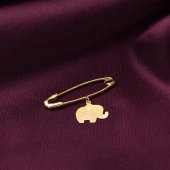 Fil Altın Çengelli Çocuk İğnesi thumbnail 4