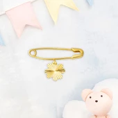 Yoncalı Altın Çengel Çocuk İğnesi thumbnail 5