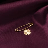 Yoncalı Altın Çengel Çocuk İğnesi thumbnail 4