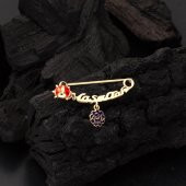 Maşallah 14 Ayar Altın Çengelli İğne thumbnail 2