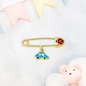 Arabalı 14 Ayar Altın Çengel İğnesi thumbnail 5