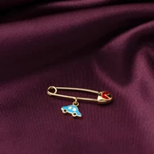 Arabalı 14 Ayar Altın Çengel İğnesi thumbnail 4