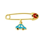 Arabalı 14 Ayar Altın Çengel İğnesi thumbnail 1