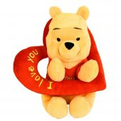 Orjinal Lisanslı Winnie The Pooh Kalpli Ayı Peluş - 1