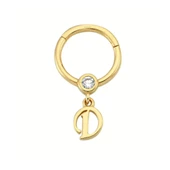 Altın Halka Harf Piercing 14 Ayar Harfler Mevcut thumbnail 6