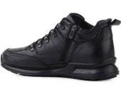 Voyager Hakiki Deri Fermuar+Bağcıklı Bot Siyah 91 4509 - 2