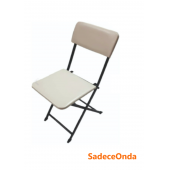 Katlanır Masa sandalye Takımı Yuvarlak Beyaz Masa Sandalye - 3