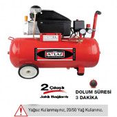 Attlas Zj 2050 J Hava Kompresör 50 lt 2 Hp 220V Monofaze - 2