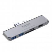 Promate SURFACEHUB-7 Usb Hub Type-c / Usb Bağlantı, Hdmı, Kart Okuyucu, Hdmı Ve Type-c - 1