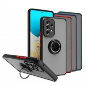 Samsung Galaxy A53 Kılıf Silikon Montreal Yüzüklü Standlı thumbnail 1